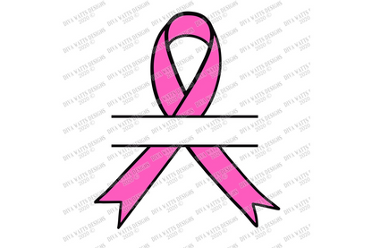 SVG | Awareness Ribbon | Cancer MS | Cutting File | Split | Add Name | Customize Personalize | EPS dxf | Vinyl Stencil htv | Shirt Tote Sign