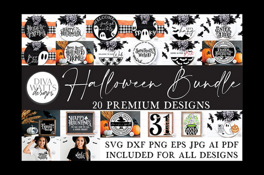 Halloween SVG Bundle of 20 Premium Designs | Sign Making SVG