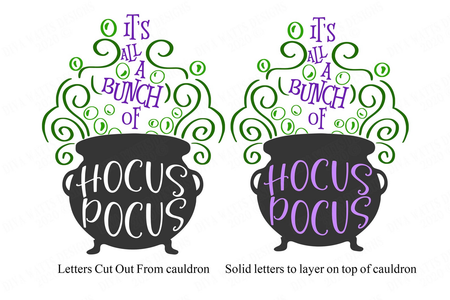 It's All A Bunch Of Hocus Pocus | Cutting File | SVG DXF and More! | Make a sign shirt and more! | Witch's Witches Cauldron