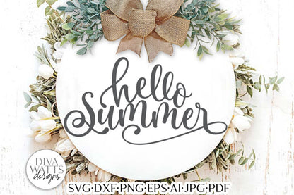 Hello Summer SVG | Summertime Design