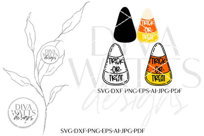 Trick Or Treat Candy Corn SVG | Halloween Design