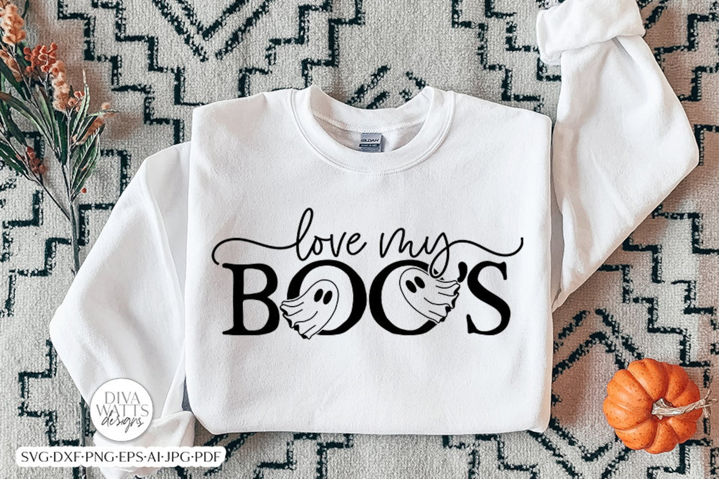 Love My Boo's / Boo SVG Set | Halloween Family Shirts