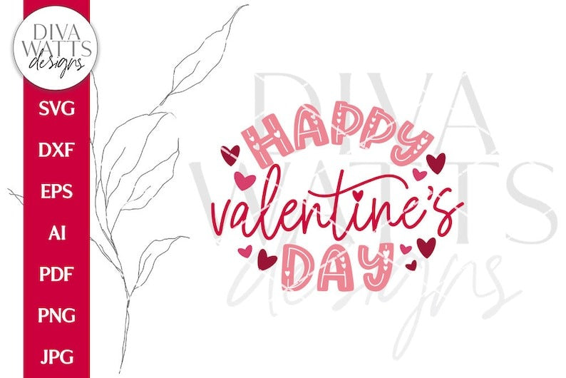 Happy Valentine's Day SVG | Valentine Heart Design