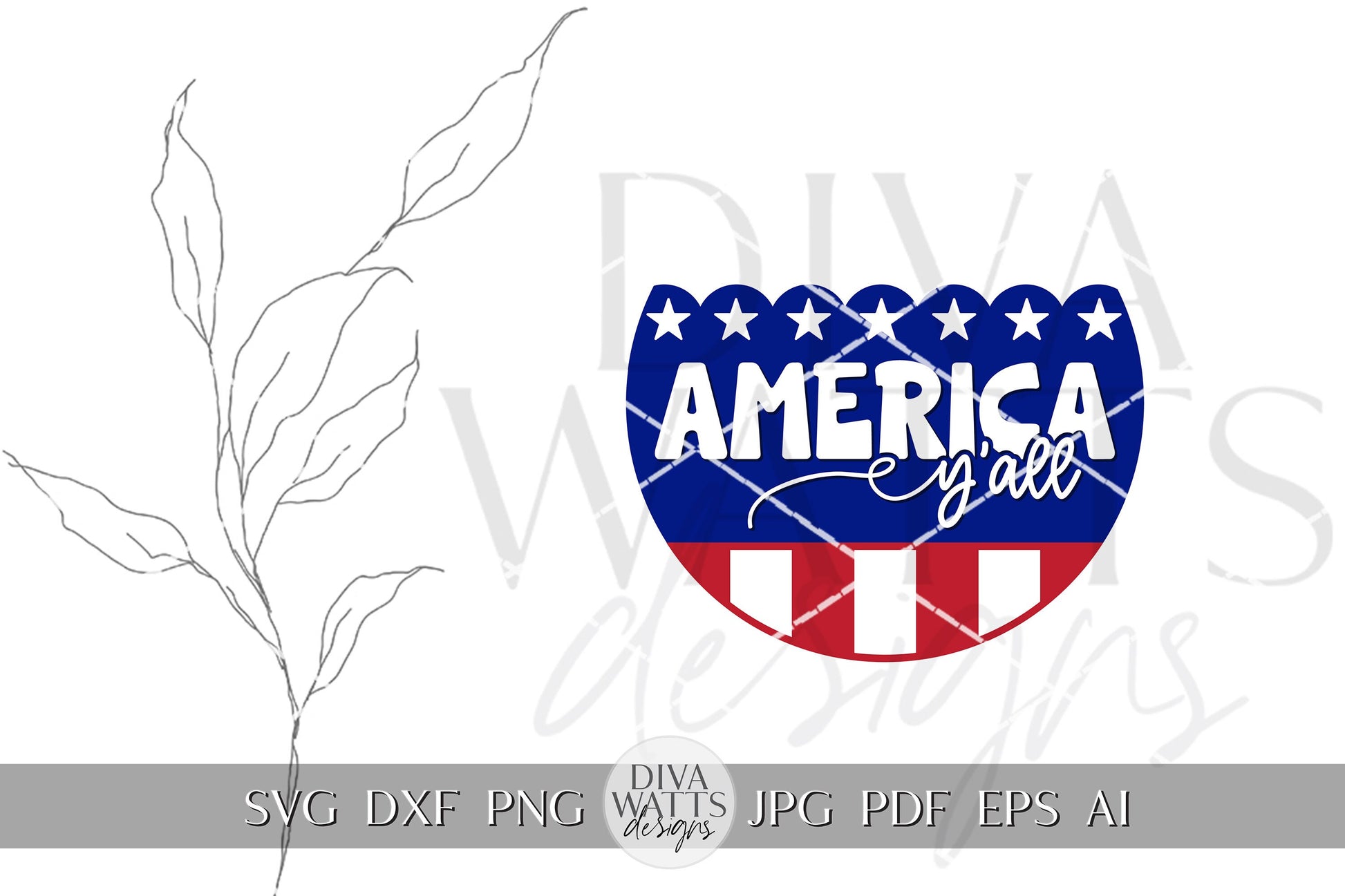 America Y'all svg Memorial Day svg 4th of July SVG Welcome SVG Independence Day svg Memorial Day Door Hanger svg Cricut 4th of July svg