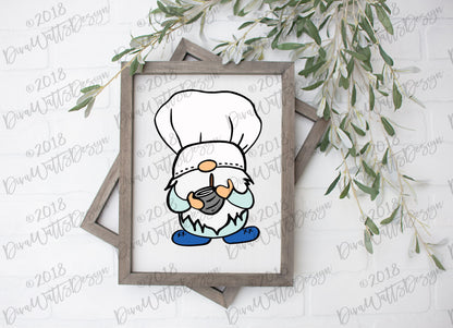 Chef Gnome SVG | Baker Gnome