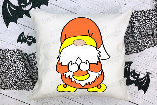 SVG Candy Corn Gnome | Halloween | Fall | Cutting File | DXF PNG eps | htv Vinyl Stencil | Instant Download | Farmhouse | Sign | Travel Mug