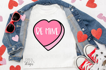 SVG Be Mine | Cutting File | Valentine's Day Heart | Valentine | Vinyl Stencil HTV | Shirt Sign Tumbler | PNG eps jpg ai pdf | Hand Drawn