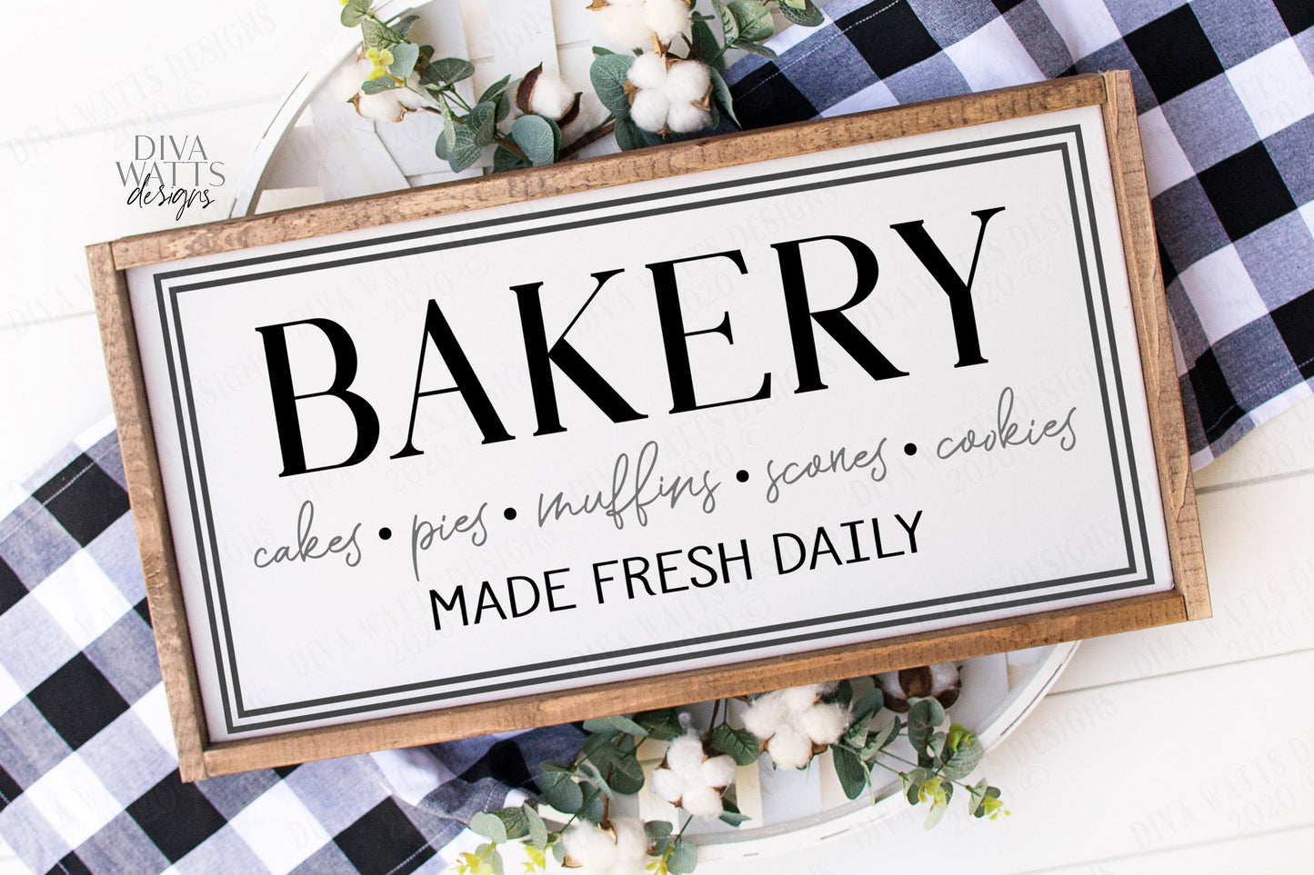 SVG | Bakery | Cutting File | Modern Farmhouse Style | Cakes Pies Muffins Scones Cookies | Kitchen Sign | Vinyl Stencil HTV |