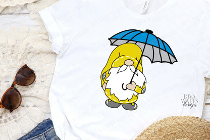 SVG | April Showers Gnome | Cutting File | Umbrella | Rain Coat | Vinyl Stencil HTV | Sign Shirt Tumbler More | Gnomes Art | PDF jpg eps pdf