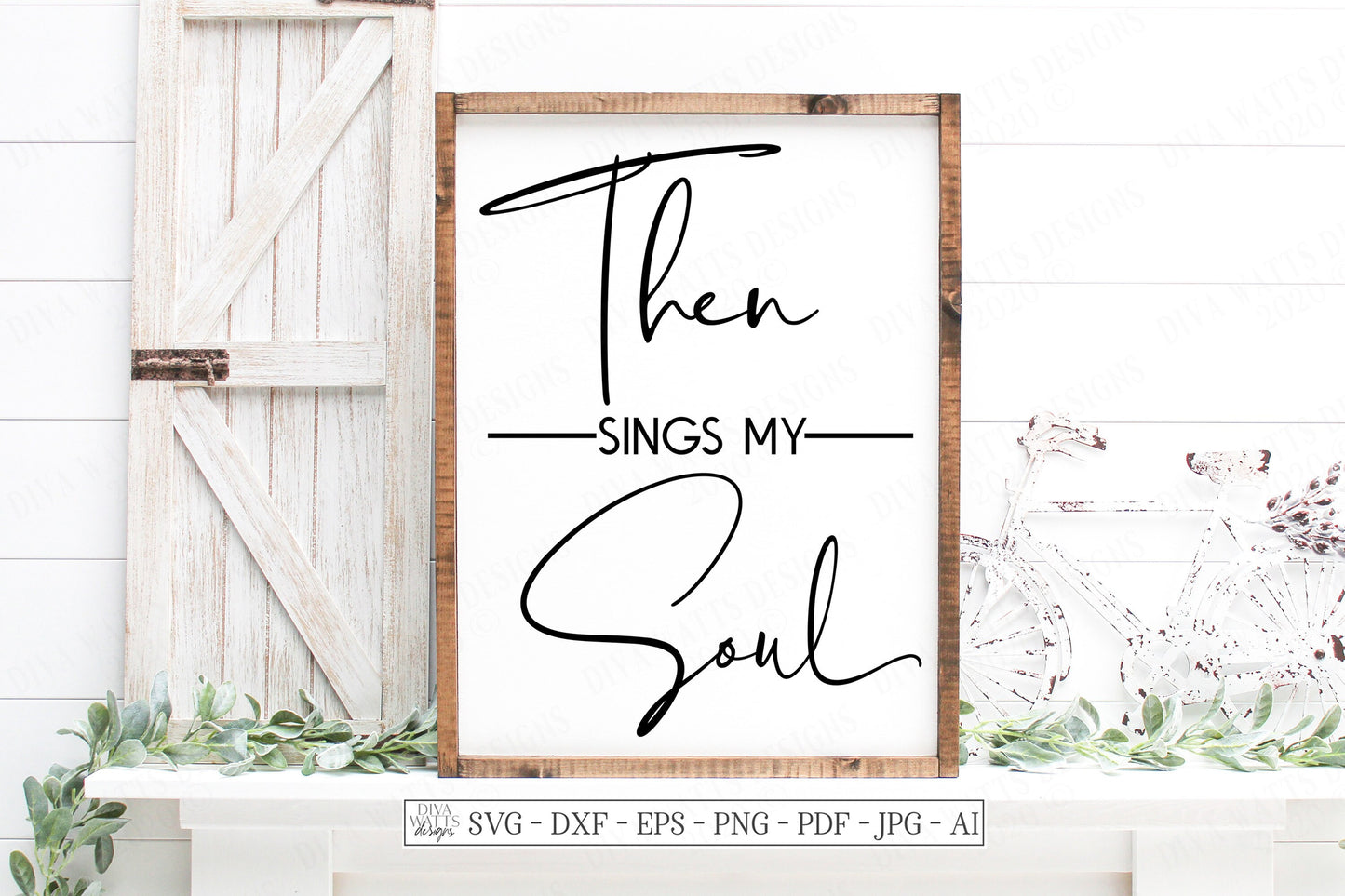 SVG | Then Sings My Soul | Cutting File | How Great Thou Art | Christian Hymn Song | Vinyl Stencil HTV | Farmhouse Rustic Sign | dxf eps jpg