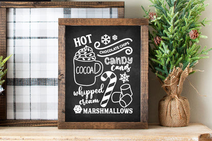 Hot Cocoa Bar SVG | Printables Included