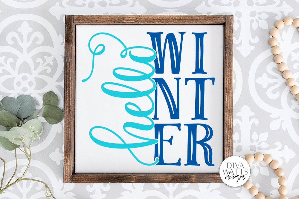 All Seasons SVG Bundle  | Hello Spring | Hello Summer | Hello Autumn | Hello Winter | Farmhouse Sign Set | DXF and More