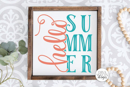 All Seasons SVG Bundle  | Hello Spring | Hello Summer | Hello Autumn | Hello Winter | Farmhouse Sign Set | DXF and More