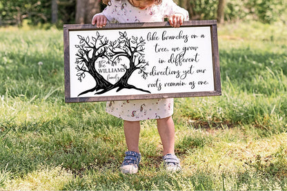 Like Branches On A Tree SVG | Family Tree Customizable Design For Sign