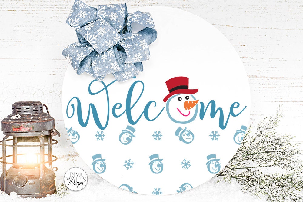 Snow Flurries Round SVG Bundle - Winter Sign Making Bundle