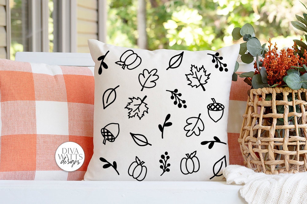 Autumn Background SVG | Fall Pattern Design