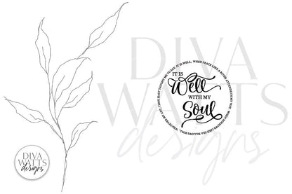 It Is Well With My Soul SVG | Round Design