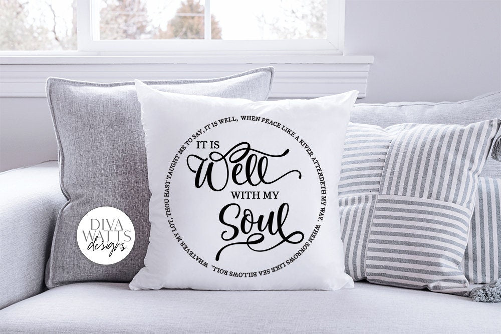 It Is Well With My Soul SVG | Round Design