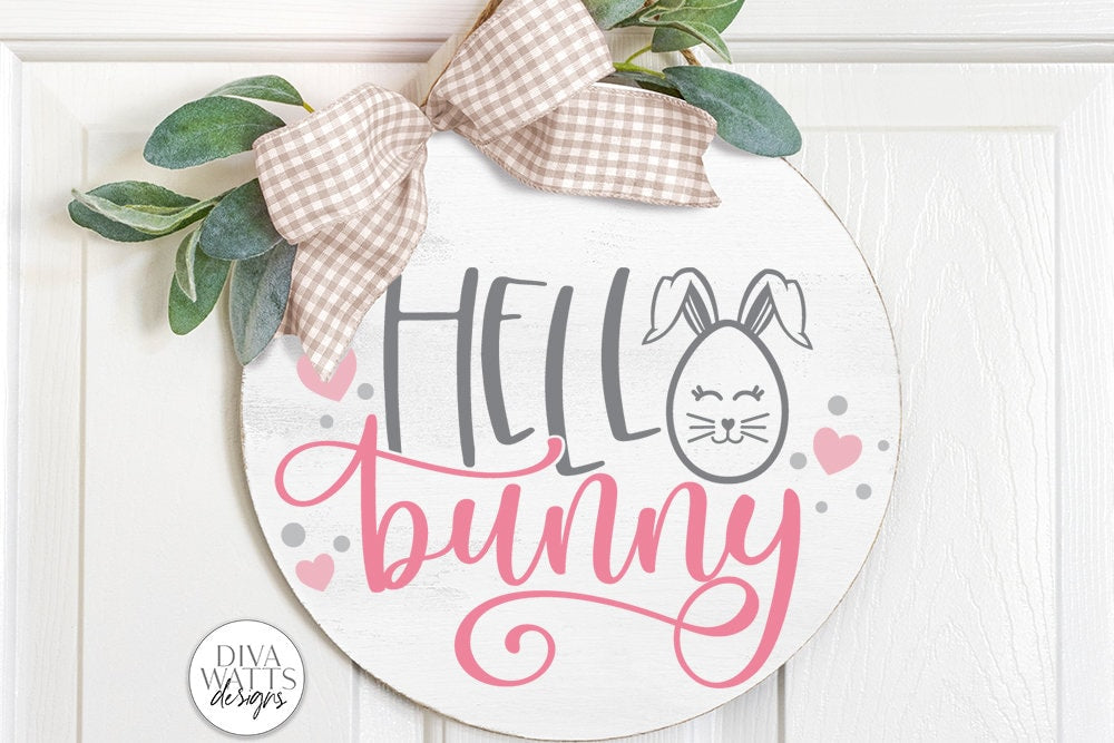 Hello Bunny SVG | Easter Design