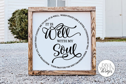 It Is Well With My Soul SVG | Round Design