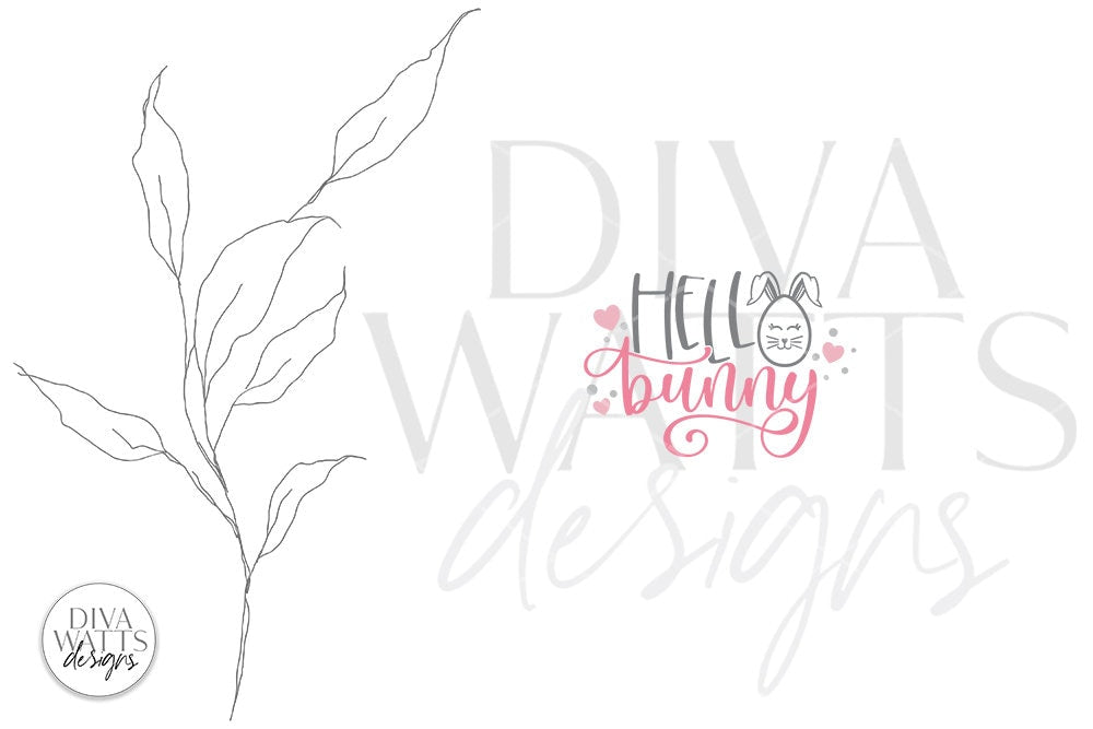 Hello Bunny SVG | Easter Design