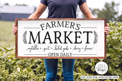 Farmer's Market SVG | Rustic Farmhouse Design