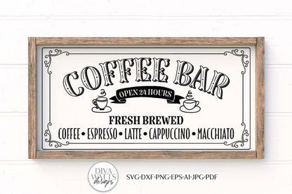 Coffee Bar SVG | Farmhouse Kitchen Design