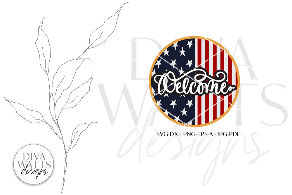 Welcome SVG | 4th Of July Design