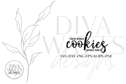 Fresh Baked Cookies SVG | Farmhouse Kitchen Design