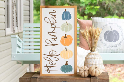 Fall Pumpkins Mini SVG Bundle | 4 Designs | Hello Pumpkin | Welcome