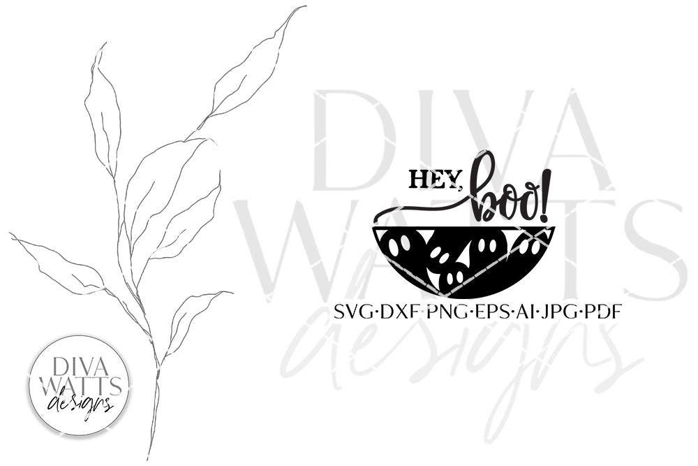 Hey Boo SVG | Halloween Door Hanger Design