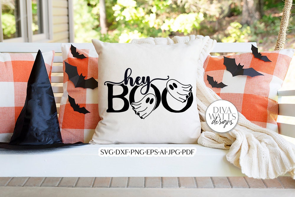 Hey Boo SVG | Halloween Fall Design