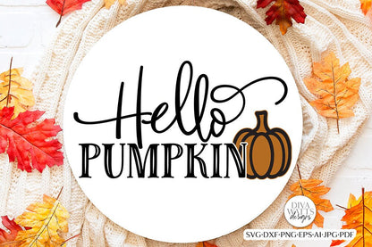 Hello Pumpkin DWD | Fall / Autumn Design