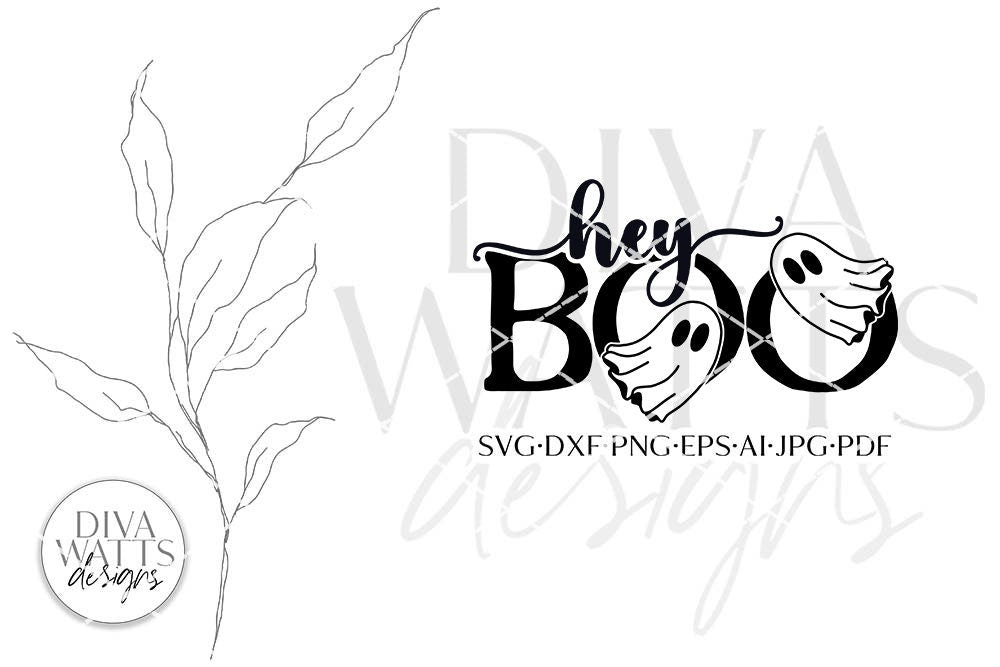 Hey Boo SVG | Halloween Fall Design