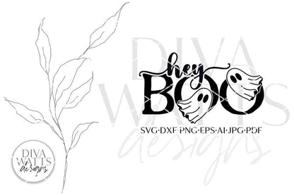 Hey Boo SVG | Halloween Fall Design