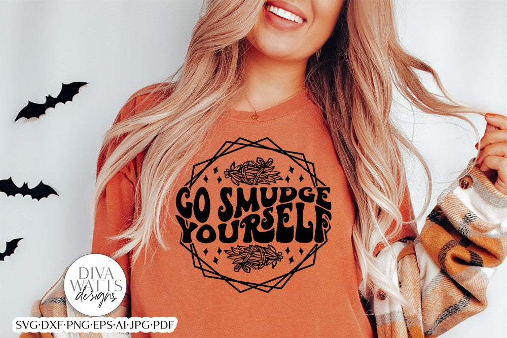 Go Smudge Yourself SVG | Funny Halloween Witch Design