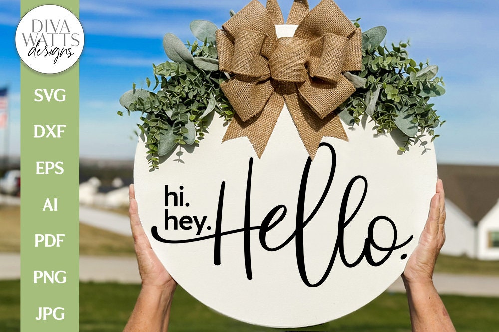 Hi. Hey. Hello. SVG | Welcome Design