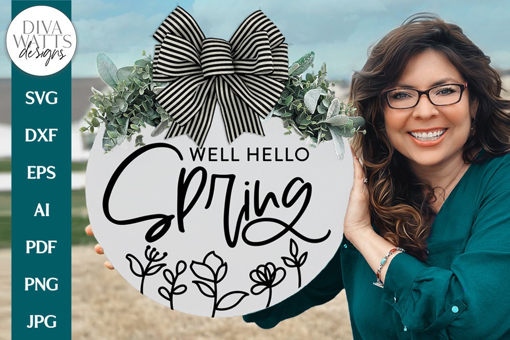 Hello Spring SVG | Floral Spring Time Design