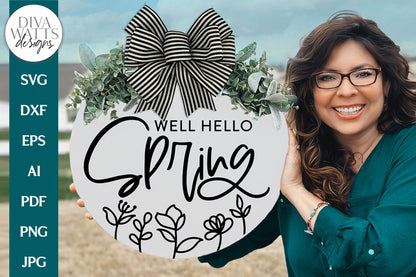 Hello Spring SVG | Floral Spring Time Design