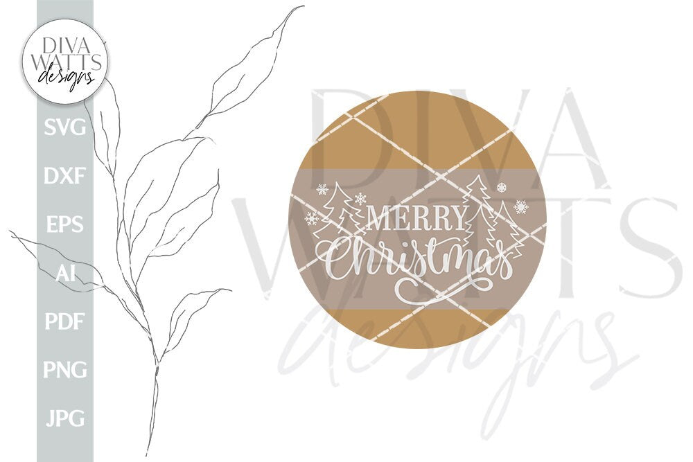 Merry Christmas SVG Christmas Door Hanger SVG Winter Door Hanger Winter Sign SVG Christmas Trees svg Christmas Sign svg Winter Door Sign svg