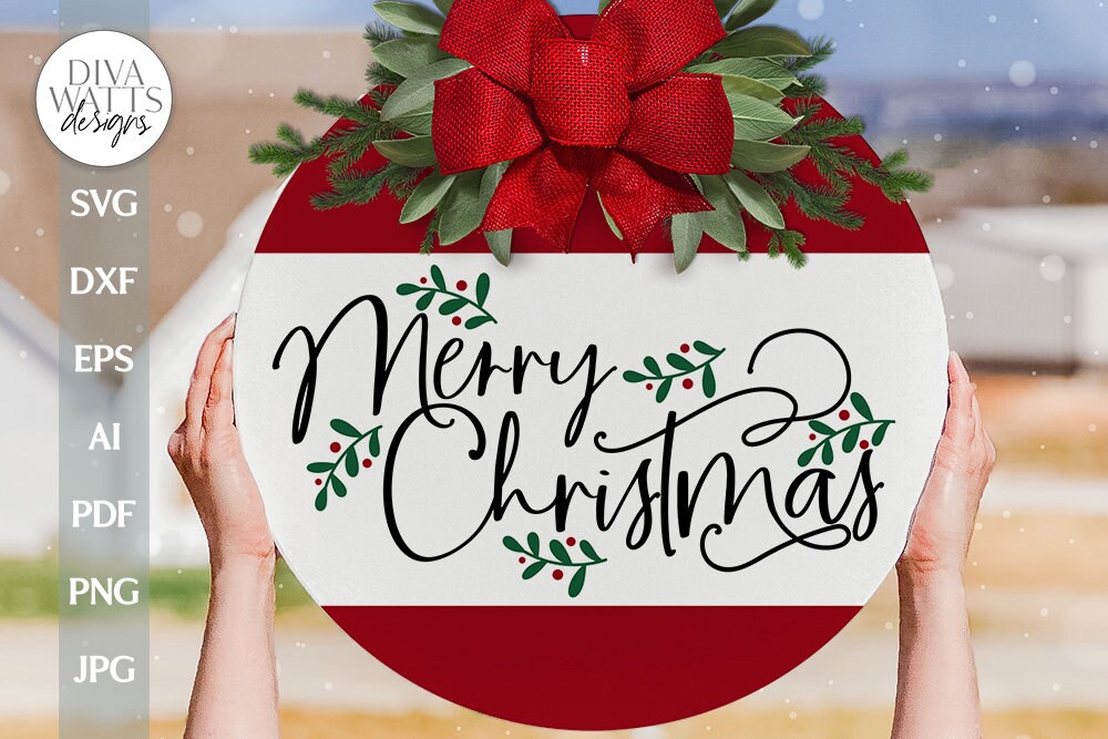 Merry Christmas SVG Christmas Door Hanger Merry Christmas Sign svg Christmas Door Sing svg Christmas Door Decor svg Christmas Decor svg